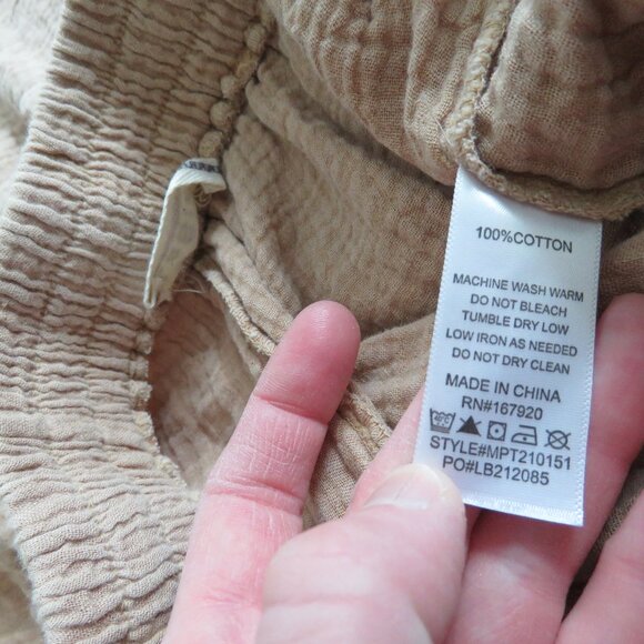 Anthropologie Tan Wide-Leg Pants - Picture 15 of 15